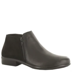 Naot Women’s Helm Black Raven Leather/Black Suede