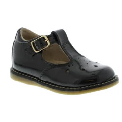Footmates Kid’s Harper Black Patent Leather