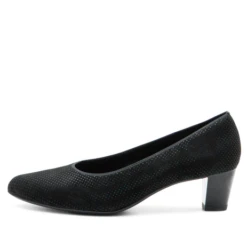 Ara Women’s Kelly Pump Black Puntikid Suede
