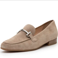 Ara Women’s Kelowna Metal Bit Loafer Sand Suede