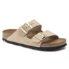 Birkenstock Arizona Soft-Footbed Sandal Sandcastle Nubuck Leather