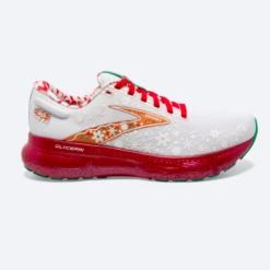Brooks Men’s Glycerin 20 Winter White/Red Alert/Caramel