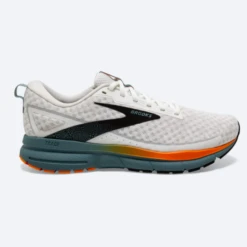Brooks Men’s Trace 3 White/Orange/Goblin Blue
