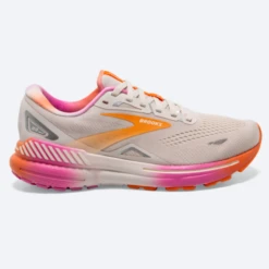 Brooks Women’s Adrenaline GTS 23 White Sand/Sunset/Fuchsia
