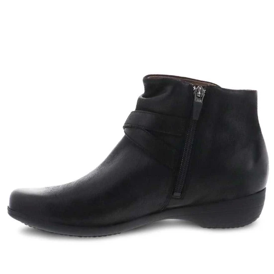 Dansko Women’s Faithe Bootie Black Burnished Nubuck - Image 2