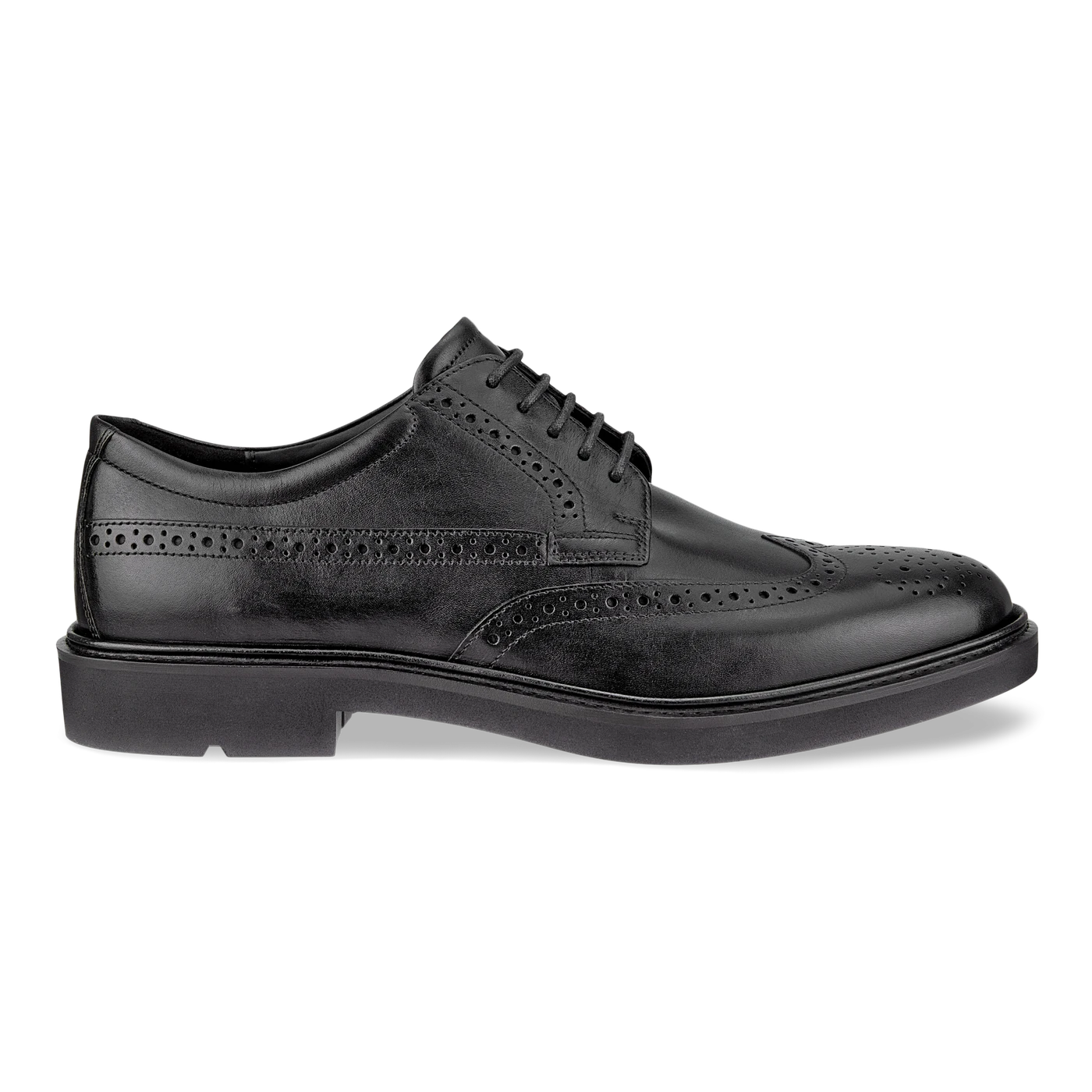 ECCO Men’s Metropole London Wingtip Shoe Black - Image 2