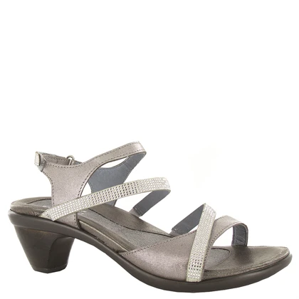 Naot Women’s Innovate Silver Thread/Beige With Rhinestone