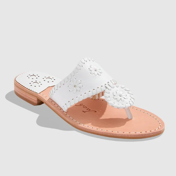 Jack Rogers Women’s Jacks Flat Sandal White