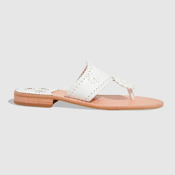 Jack Rogers Women’s Jacks Flat Sandal White - Image 2