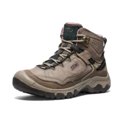 Keen Women’s Targhee IV Waterproof Hiking Boot Brindle/Nostalgia Rose