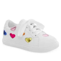 Kurt Geiger Little Kid’s Mini Lane Love Sneaker White/Multi