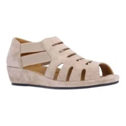 L’Amour Des Pieds Women’s Bayla Sandal Taupe Kidsuede