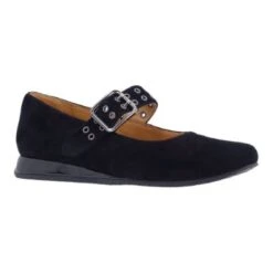 L’Amour Des Pieds Women’s Tanzy Black Kidsuede/Patent