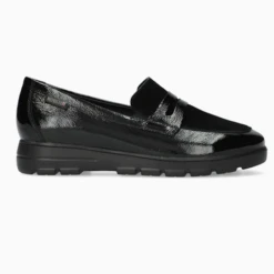 Mephisto Women’s Carima Moccasin Black Patent