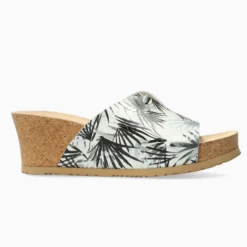 Mephisto Women’s Lisane Wedge Sandal Silver Jungle