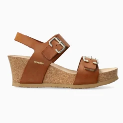 Mephisto Women’s Lissandra Wedge Sandal Camel