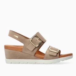 Mephisto Women’s Ysabel Wedge Sandal Light Taupe