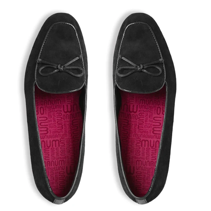 Munro Women’s Rossa Slip-On Black Suede - Image 2