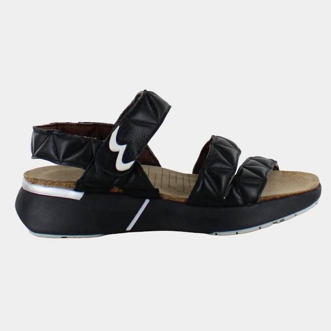 Naot Women’s Kayla Sport Sandal Soft Black Leather
