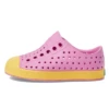 Native Kid’s Jefferson Sugarlite Slip-On Shoe Chillberry Pink/Pineapple Yellow