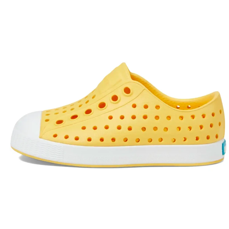 Native Kid’s Jefferson Sugarlite Slip-On Shoe Pineapple Yellow/Shell White
