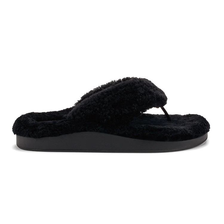 Olukai Women’s Kipe‘a Heu Slipper Sandal Black