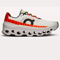 On Men’s Cloudmonster Undyed-White/Flame