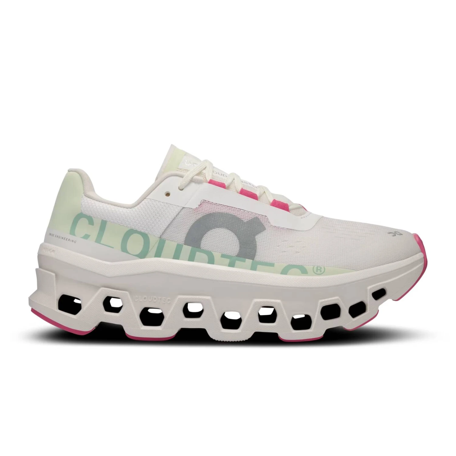 On Women’s Cloudmonster White/Lima