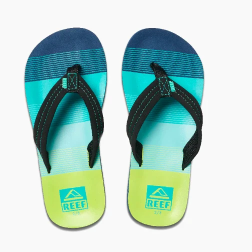 Reef Kid’s Ahi Sandal Aqua/Green