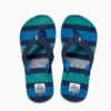 Reef Kid’s Ahi Sandal Deep Sea Stripes