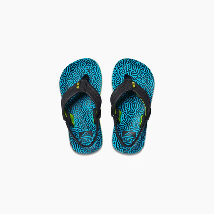 Reef Kid’s Little Ahi Sandal Blue Coral