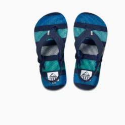 Reef Kid’s Little Ahi Sandal Deep Sea Stripes