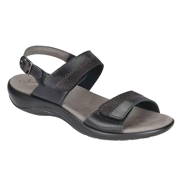 SAS Women’s Nudu Heel Strap Sandal Midnight