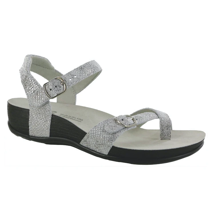 SAS Women’s Pampa Toe Loop Sandal Plata