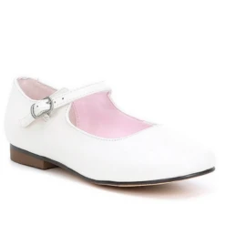 Nina Bonnett White Leather Big Kid’s