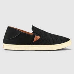 Olukai Womenâs Pehuea Slip-On Sneaker Black