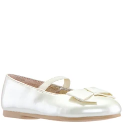 Nina Little Kid’s Pegasus Flat Ivory Patent