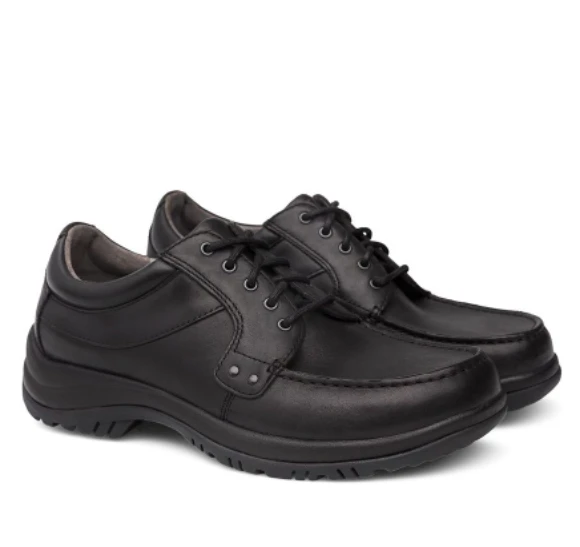 Dansko Men’s Wyatt Oxford Black Leather - Image 2