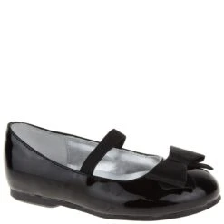 Nina Kid’s Pegasus Flat T Black Patent